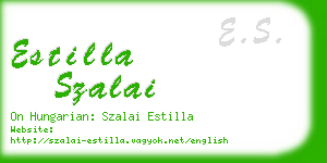 estilla szalai business card